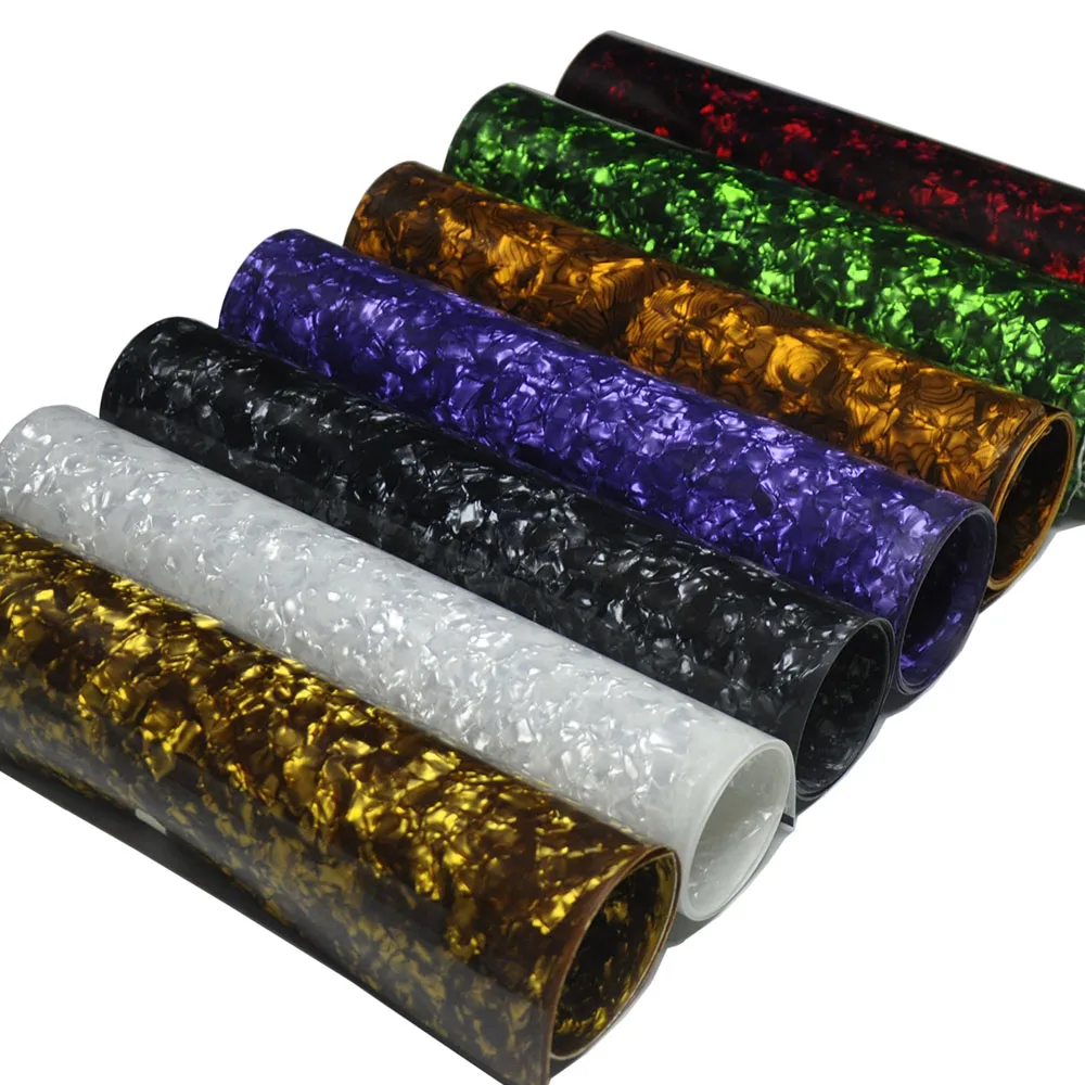 400mm x 1580mm Celluloid Sheet 0.46mm Musical Instrument Sheet DIY Drum Wrap Inlays Deco Multi Colors