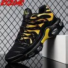 Мужские кроссовки размера плюс, сетчатые беговые кроссовки с низким верхом, мужская спортивная обувь на платформе со шнуровкой, мягкая мужская обувь с воздушной подушкой для бега L32