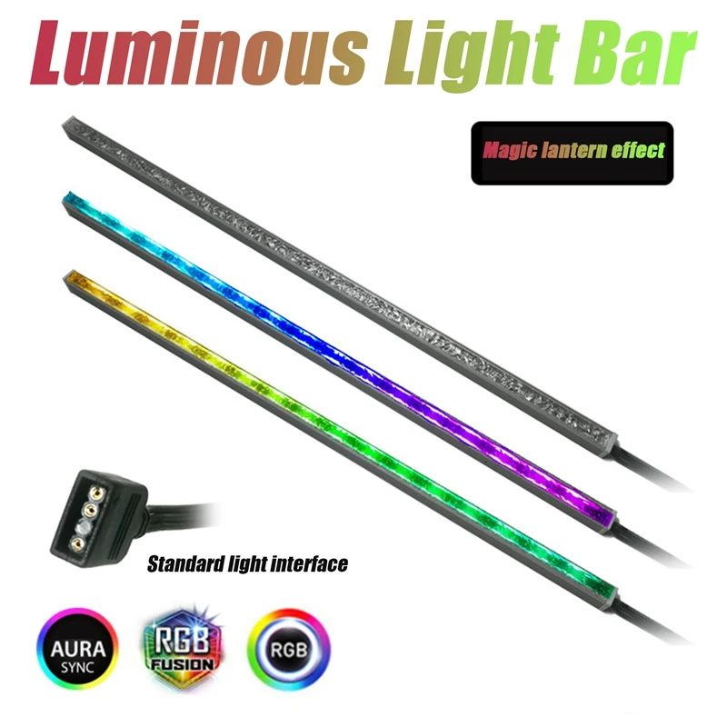 

RGB светильник световая панель 5 в RGB чехол для компьютера алмазные линзы шасси для ПК светильник ная лента для настольного компьютера