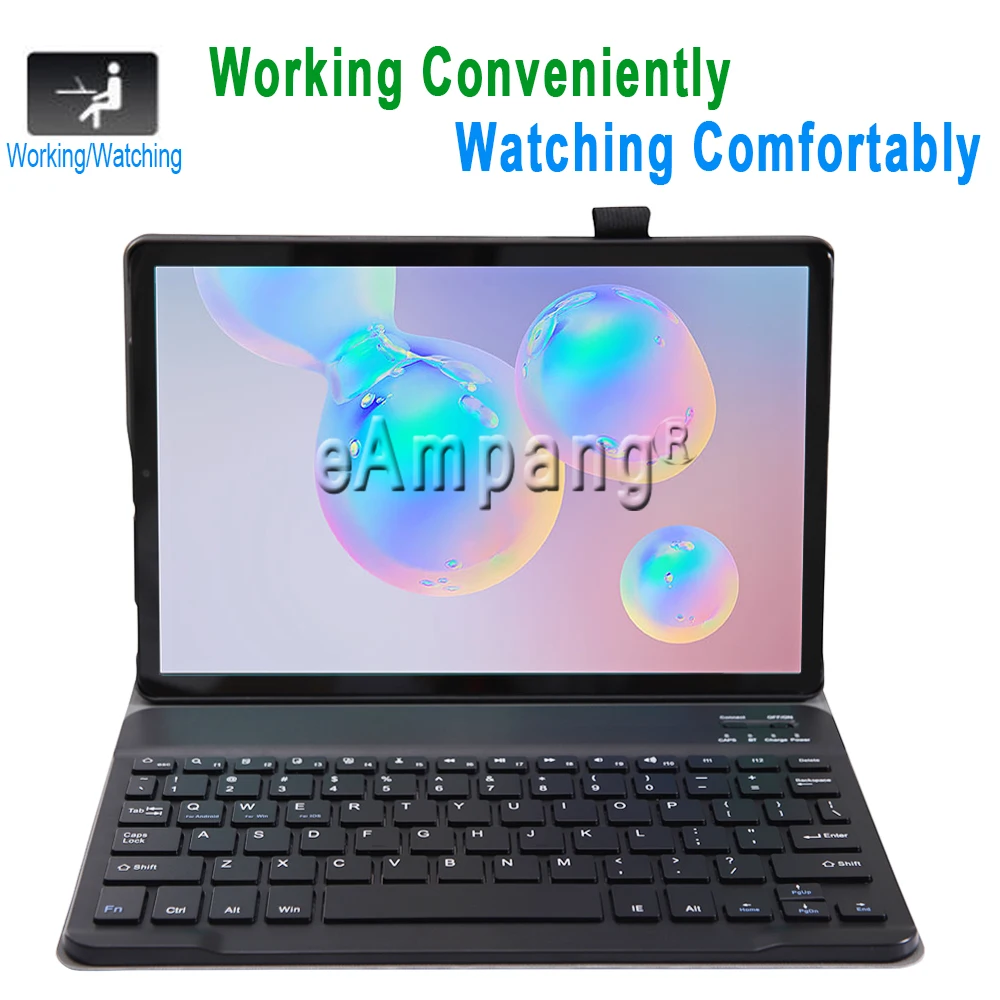 Чехол с клавиатурой Bluetooth для Samsung Galaxy Tab S6 10 5 SM T860 T865 чехол клавиатура 5|Чехлы