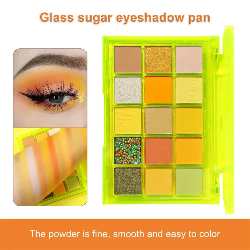 

Skin-friendly High Color Rendering 15 Colors Eye Shadow Palette for Party