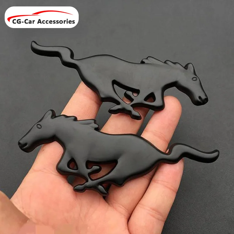 

Car Front Grill Badge Rear Sticker for Ford Mustang Logo GT Horse Grille Emblem Auto Body Trunk Decals Accesorios