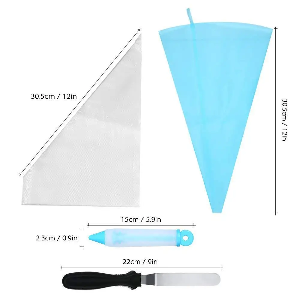 100 шт товары для украшения торта набор мешки замораживания и наконечники