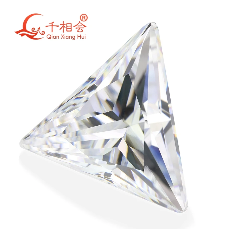 6А качественный белый цвет треугольной формы с вырезом в форме триллиона для