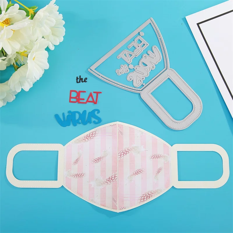 

2020 Protective Equipment Foldable Decoration& Words Metal Cutting Dies For New DIY Scrapbooking Album New Craft Embossing Cards