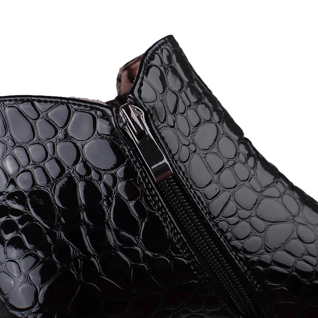 

Women Boots Leather Spring Autumn 2020 Ankle Boot Female England Women Short Boots Pointed Square Heel Boot