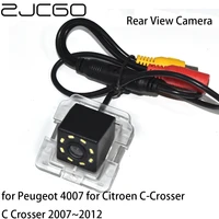 zjcgo ccd hd car rear view reverse back up parking waterproof camera for peugeot 4007 for citroen c crosser c crosser 20072012