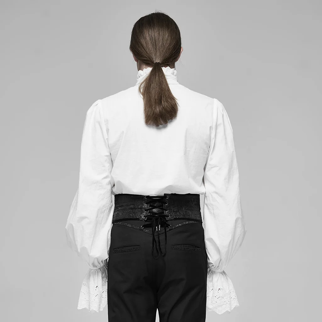 Мужской Готический Жаккардовый Пояс в стиле панк-рейва винтажный регулируемый