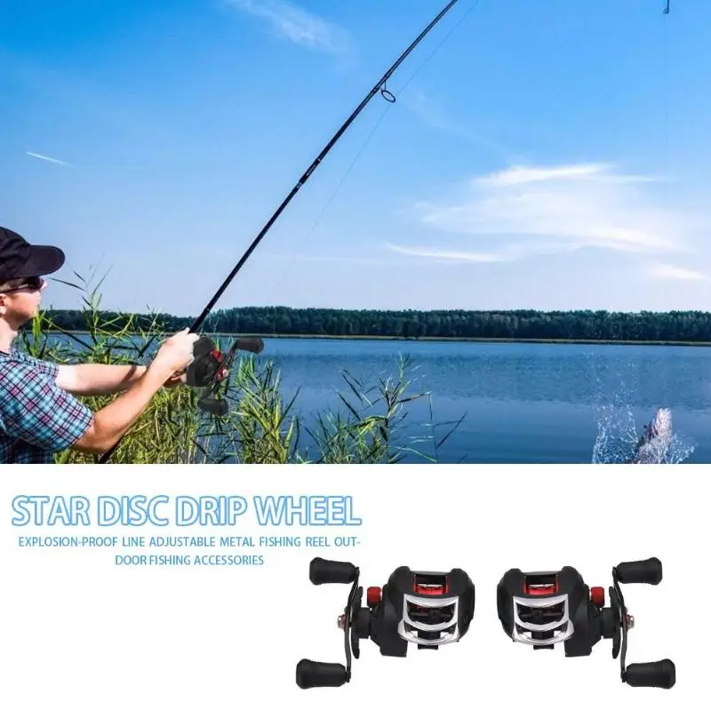 

Explosion-proof Line Adjustable Fishdrops Fishing Reel Baitcasting Reel