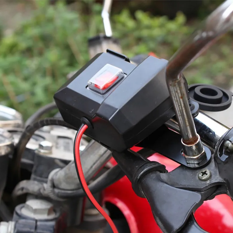 DC 12V водонепроницаемый мотоцикл 4.2A двойной USB зарядное устройство прикуриватель