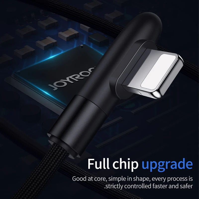 

Joyroom 90 Degrees 3 in 1 USB Cable For iPhone Samsung Xiaomi Fast Charging Micro USB Cable USB Type C Mobile Phone Cable 1.2M
