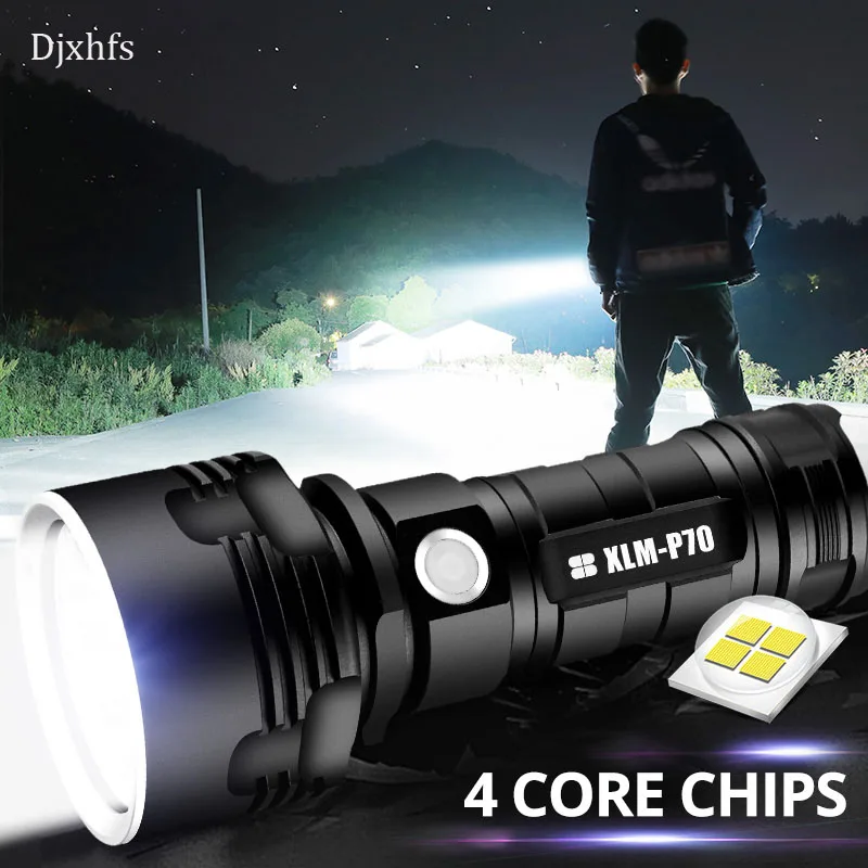 Super Powerful LED Flashlight USB charger lamp hunting led flashlight Waterproof Lamp Ultra Bright Camping tactical | Лампы и