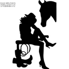 Модная Автомобильная наклейка Volkrays, ботинки-ковбойские лошади, высокие каблуки, Автомобильные украшения для девочек, аксессуары, ПВХ наклейка, черныйсеребристый, 14 см * 8 см