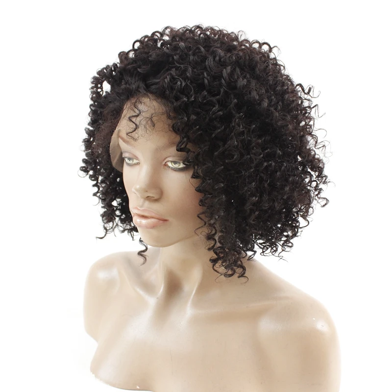 Short Curly Bob Wig For Black Women Afro Kinky Free Part Glueless Synthetic Fiber Natural Soft Lace Heat Resistant |