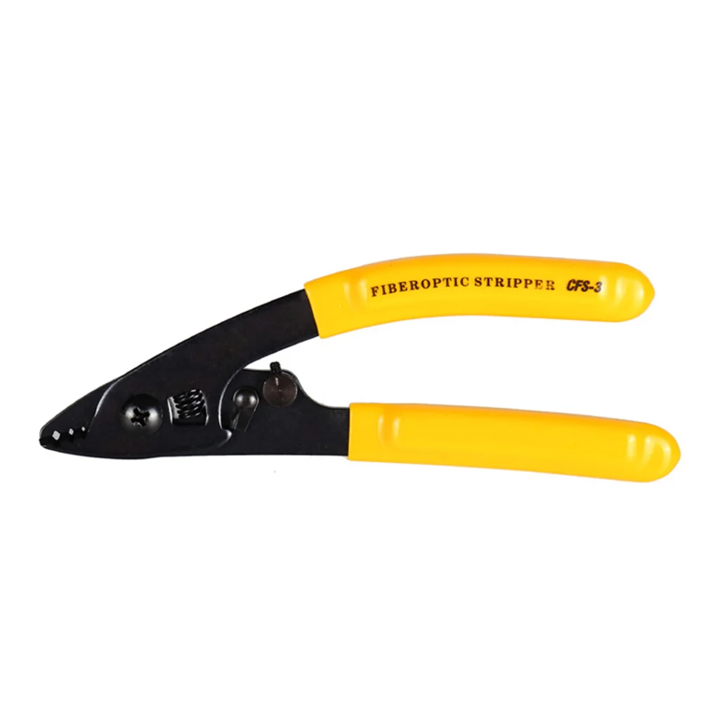 

Fiber Optic Stripper CFS-3 Practical V-shaped For 125m 250m Cladding Ergonomically Double-nose Pliers Cabling Tools 3 Holes