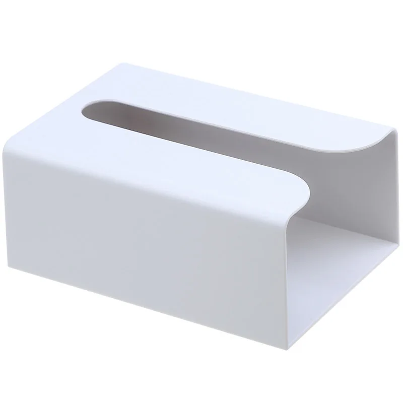 

Punch-free tissue box, plastic wall-mounted paste kitchen cabinet tissue storage rack