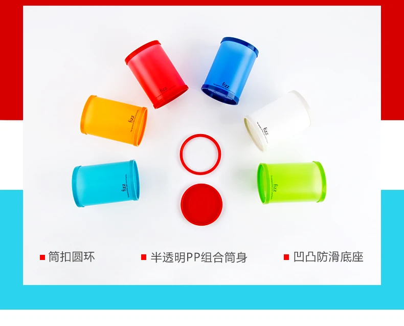 xiaomi YOUPIN fizz креативный контейнер для хранения ручки съемная пластиковая простая ручка держатель 6 цветов для студентов офиса