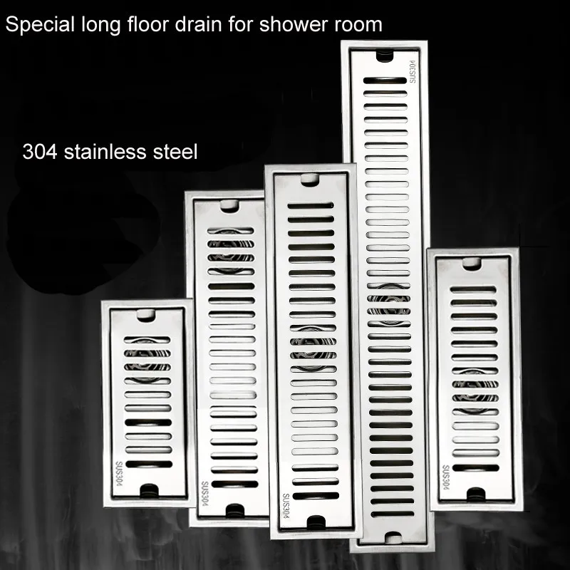 

304 stainless steel lengthening and thickening deodorizing floor drain
