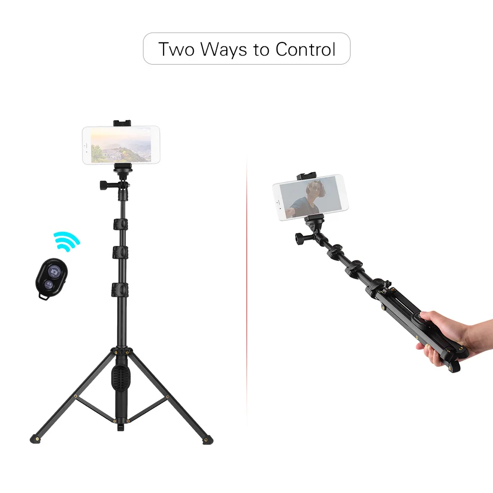 Штатив для селфи 2 в 1 выдвижная Палка с беспроводным дистанционным управлением