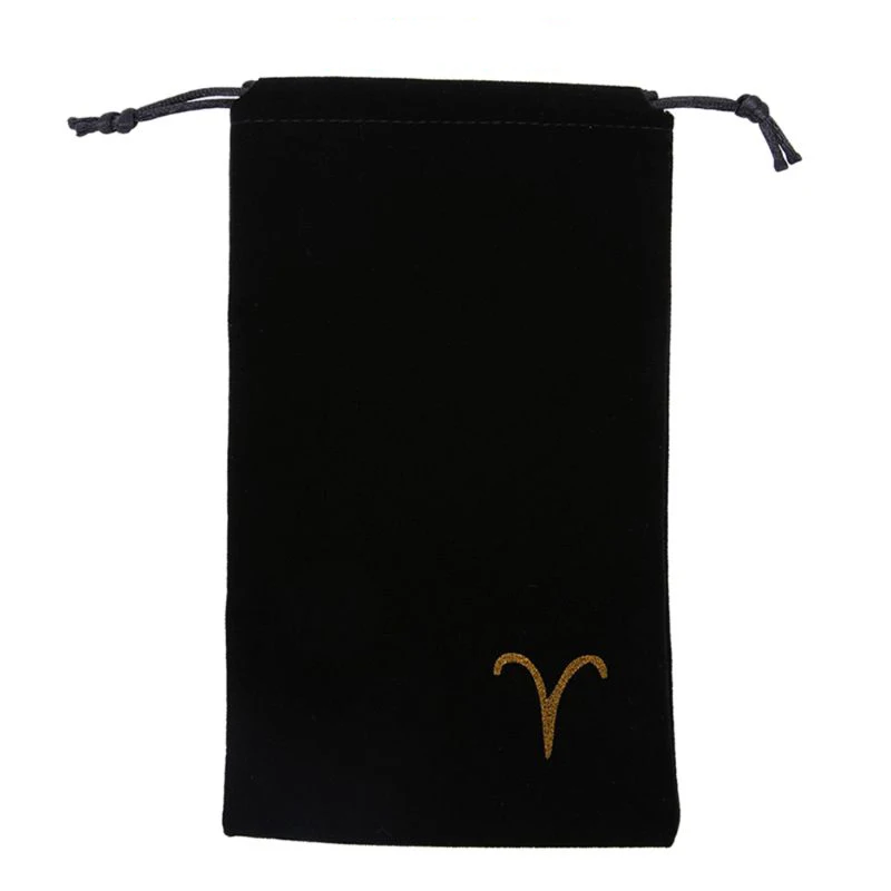12 созвездий бархатная сумка для хранения карт Таро мини ювелирных изделий с