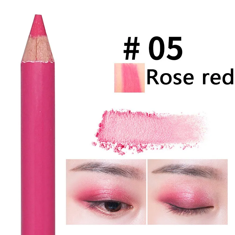 Cosmetic Glitter Shimmer Eyeshadow Pencil Multi-Color Long Lasting Matte Eye Shadow Personality Fashion Comfortable And Breath | Красота и