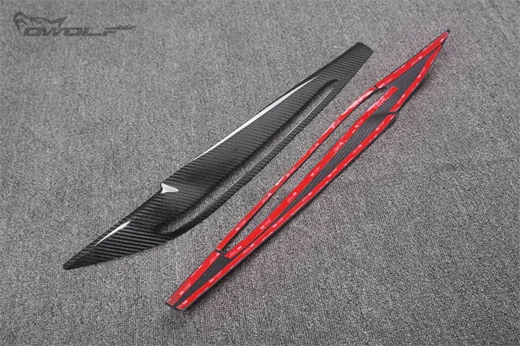 For BMW New X5M X6M F15 F16 f85 F86 X5 refitting a pair carbon fiber lamp eyebrows