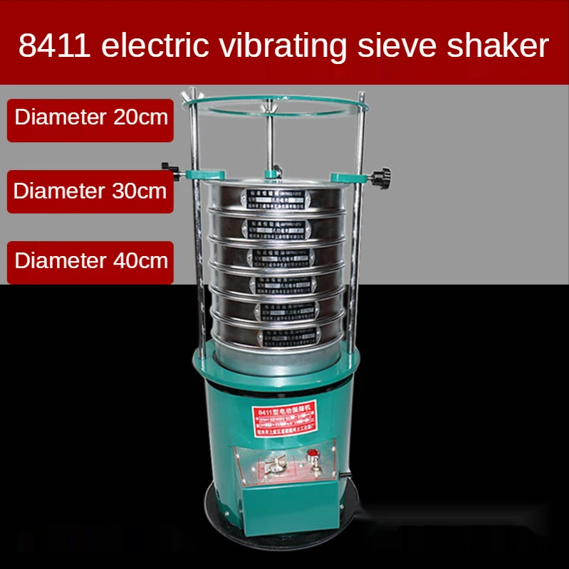 

Electric Vibrating Sieve Machine, Sieve Diameter 20cm Sieving shaker with timing function, Screening machine 220v