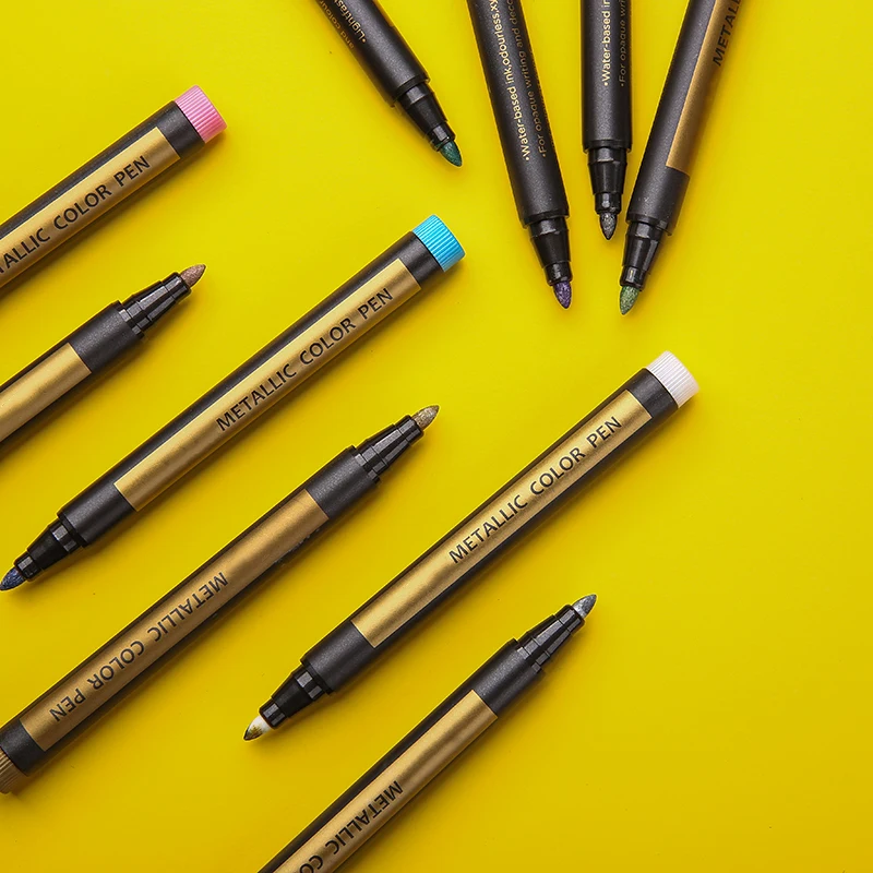 1 шт. металлические фломастеры для рисования 12 цветов|Маркеры-краски| |