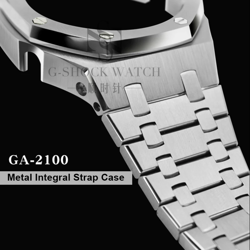 Watch Band Strap Bezel For Casio G-Shock GA2100 Case 316L Stainless Steel Metal Belt Frame GA-2100 GA-2100-1A GA2110 wristband |