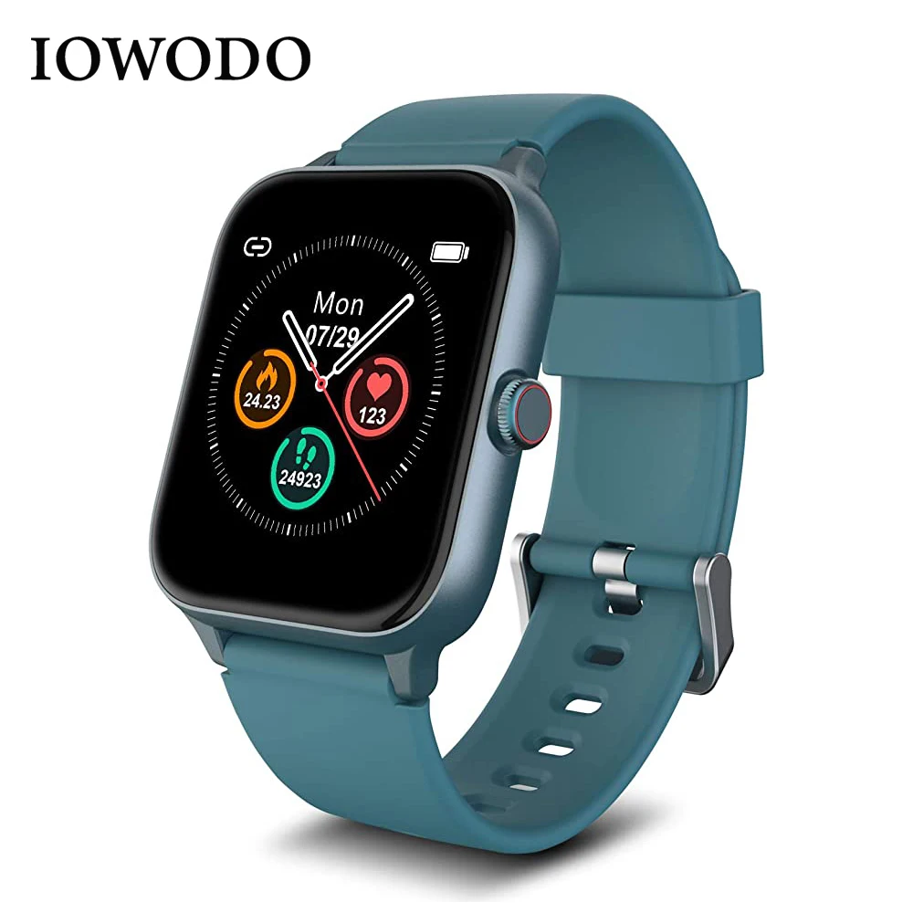 

IOWODO R3 pro Smartwatch Men Women 5ATM Waterproof Fitness Tracker Heart Rate Sleep Monitor Sport Smartwatches For Android iOS