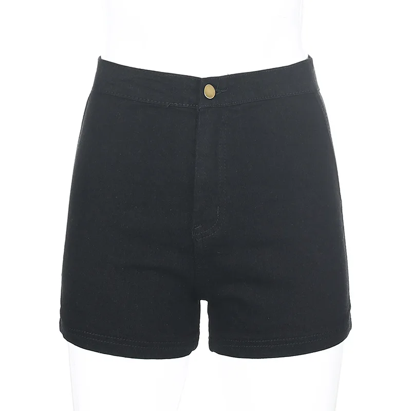 

2020 New Arrival Summer Style Female Fashion Sexy Summer Women Denim High Waists Black Solid Night Club Sexy Denim Shorts