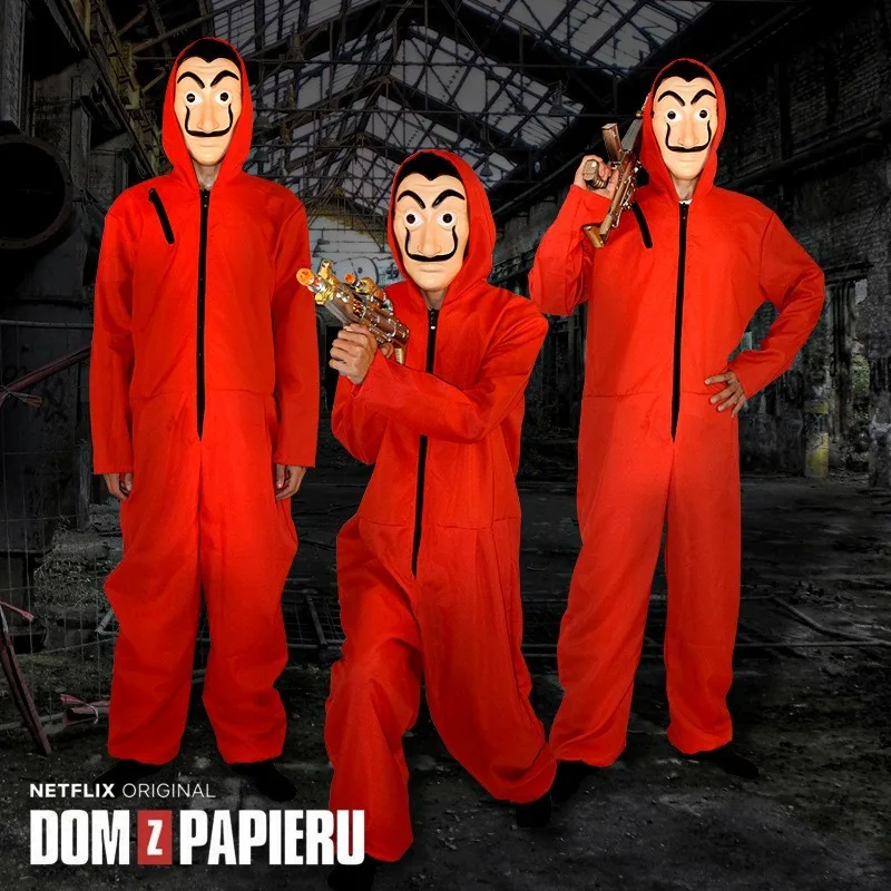 

Salvador Dali Movie The House of Paper La Casa De Papel Cosplay Party Halloween Mask Money Heist Costume & Face Mask