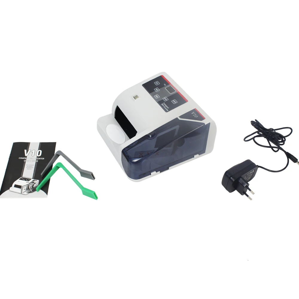 Портативный счетчик денег V10 наличных денег|Счетчик банкнот/детектор| |