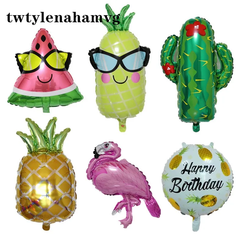 Новый оригинальный оранжевый фольгированный шар кактус фламинго праздник день