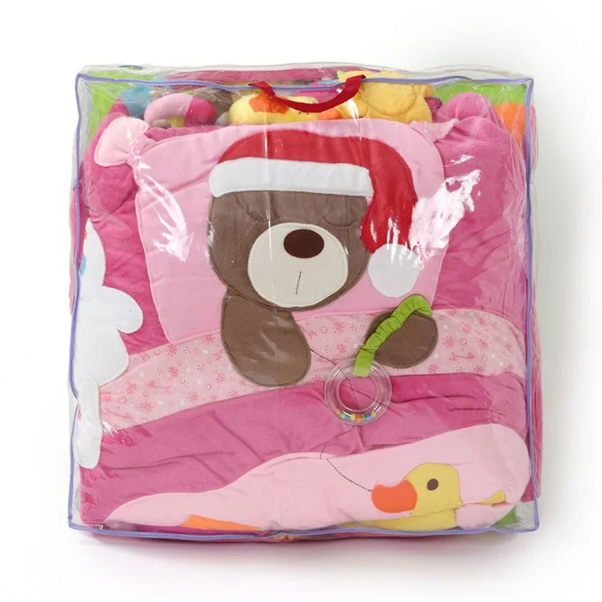 Забавный детский игровой коврик с медведем для занятий спортом гимнастический