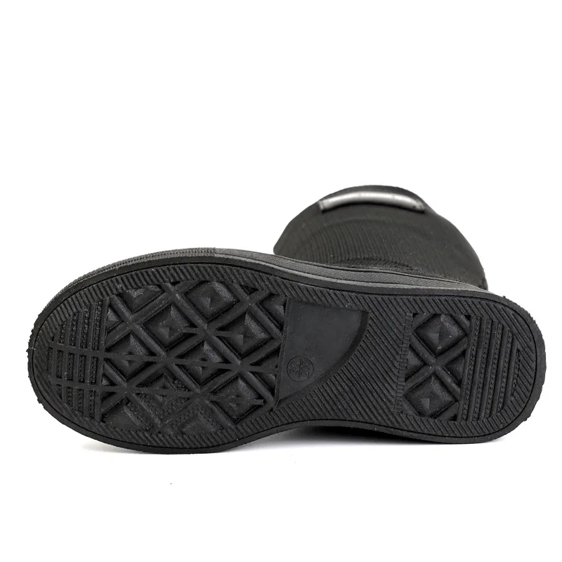 Детские сапоги до колен из эластичного трикотажа детская обувь Осень зима модная