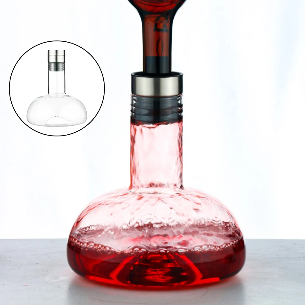 

1.5L Narrow Neck Red Wine Decanter Champagne Liquor Whisky Pourer Holder