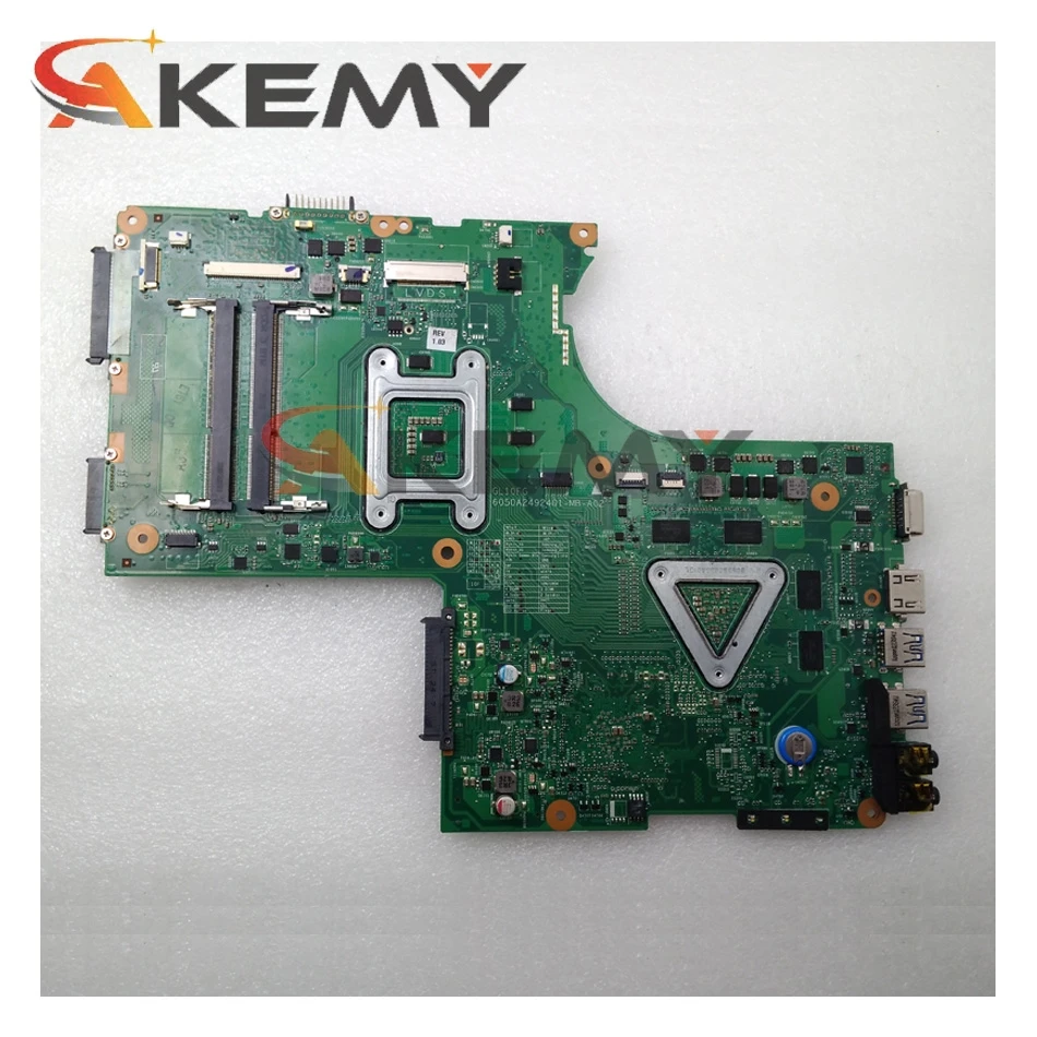 

AKEMY V000288240 Laptop Motherboard For Toshiba Satellite P870 Main Board GL10FG-6050A2492401-MB-A03 DDR3 GT630M