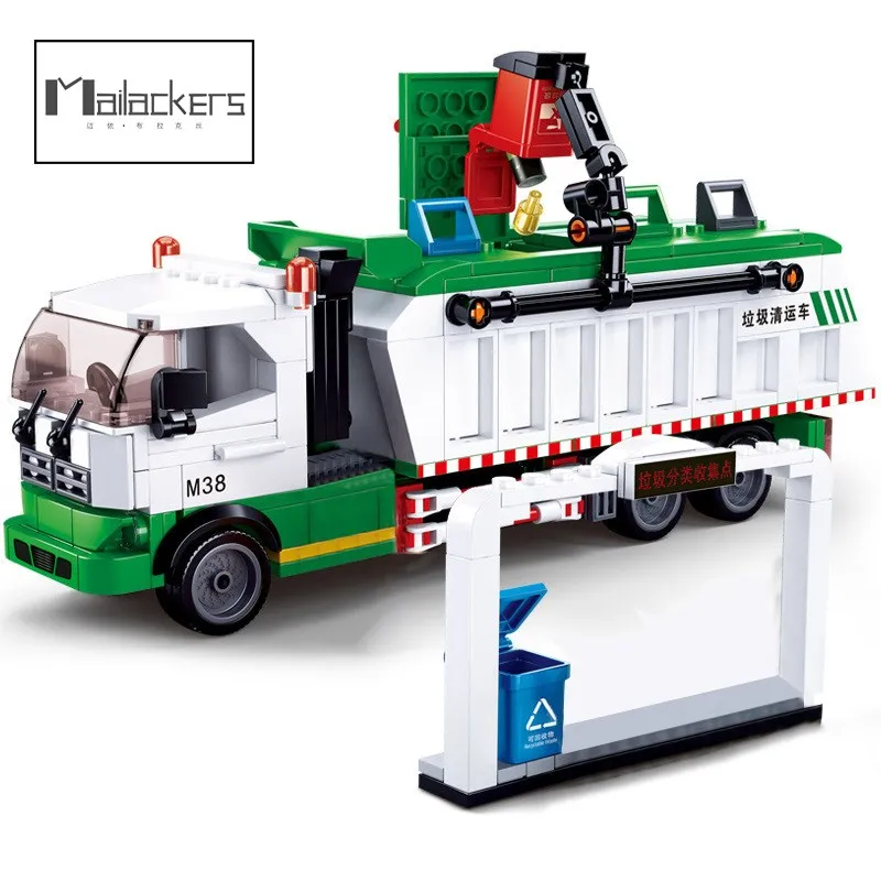 

Классификация мусора в городе Mailackers, технические транспортеры, модель автомобиля, строительные блоки, обучающие игрушки для детей