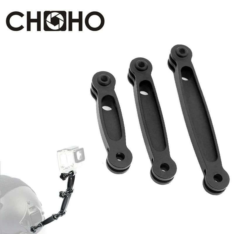 Для Gopro аксессуары CNC Алюминиевое Крепление на шлем удлинитель селфи палка 3 Way для