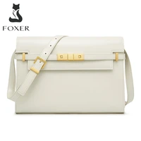 FOXER 2021 Gentlewoman Shoulder Bags Bag Fashion All-match Leather luxury Messenger Bag Large Capacity Office Women Bag Summer