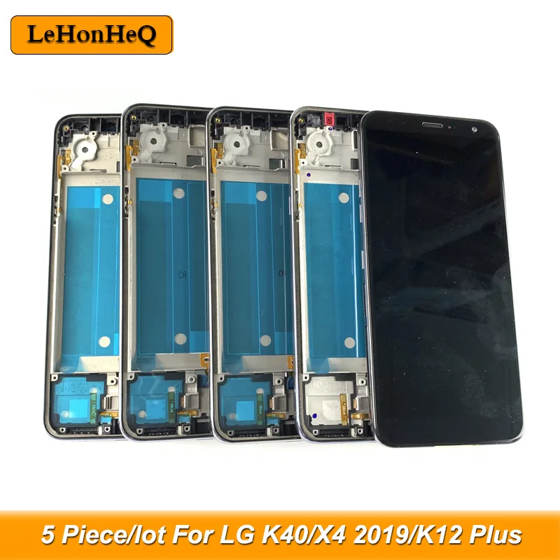 5 шт./лот ЖК дисплей для LG K40 LMX420 кодирующий преобразователь сенсорного экрана в