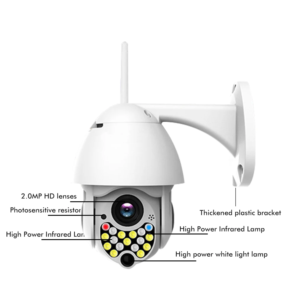 Wifi камера наружная камера наблюдения с датчиком PTZ IP камера H.265X 1080p скорость купольная CCTV камера безопасности IP66 Водонепроницаемая камера видеонаблюдения дропшиппинг