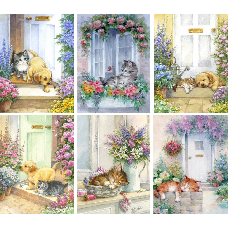 

5D DIY Diamond Painting Anime Animal Dog Cross Stitch Kit Full Diamond Embroidery Rhinestone Picture Mosaic Home Decoration