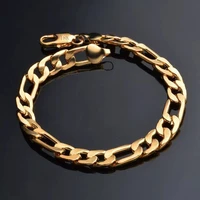 classic new high quality 8mm flat smooth golden silvery bracelet women mens gold plated fashion party wedding gift jewelry