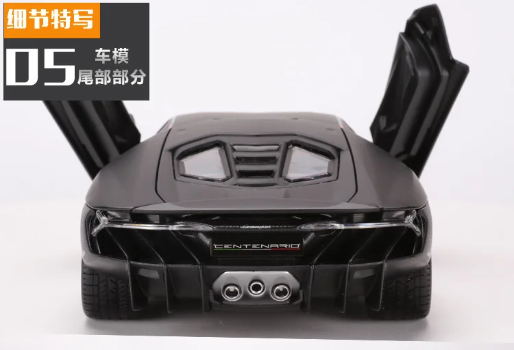 1:18 Lamborghini LP770 центенарио матовый черный/серый/красный/синий Литой Сплав модель автомобиля для детей Подарки