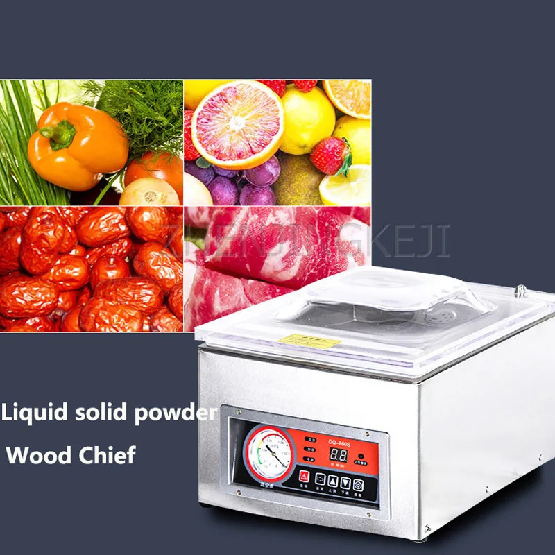 Настольная вакуумная упаковочная машина оборудование для влажной и сухой пищи