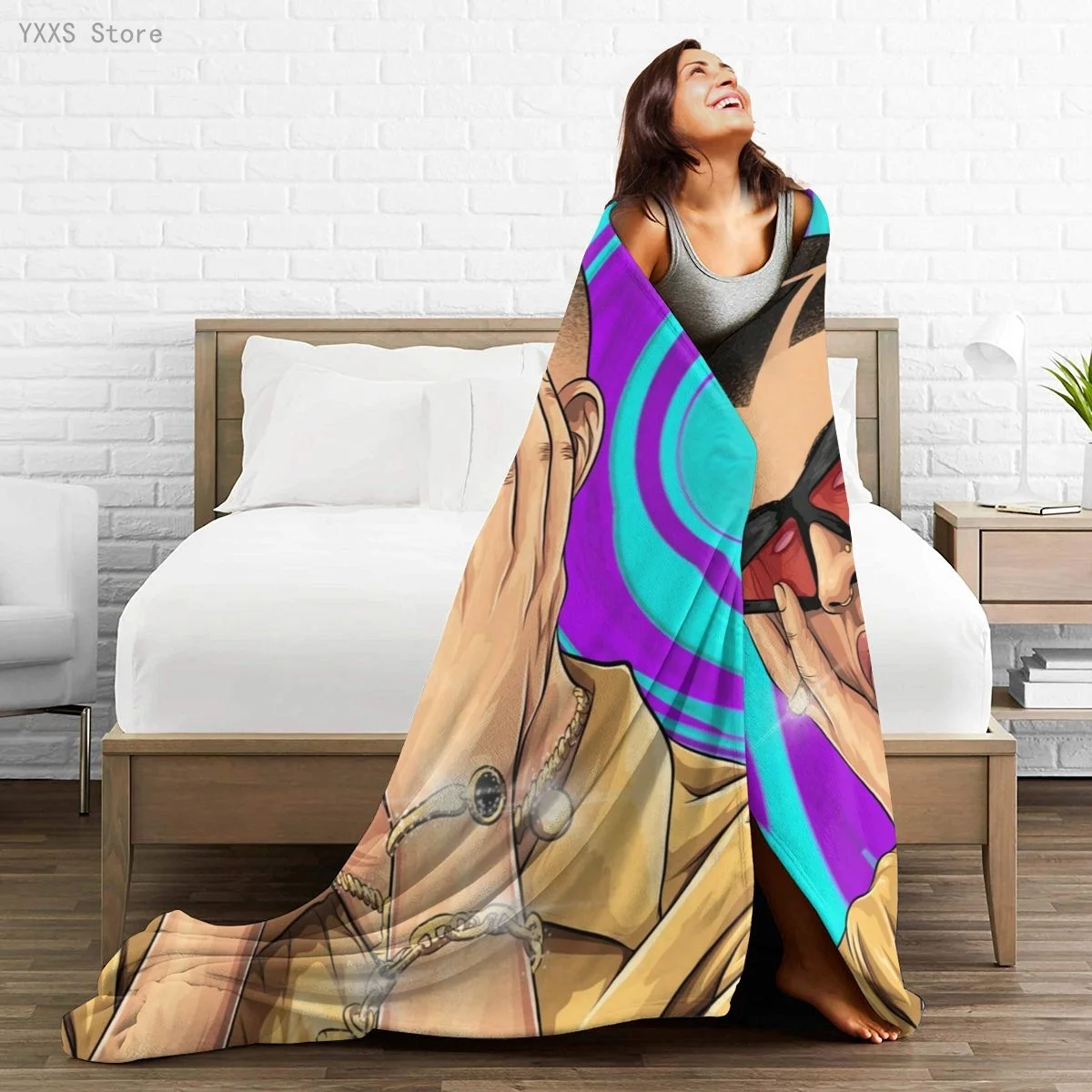 

Anime 3D printed Ultra-Soft Micro Fleece Blanket flannel throw Sherpa bedspread bedding sofa picnic fur soft blanket 300337797