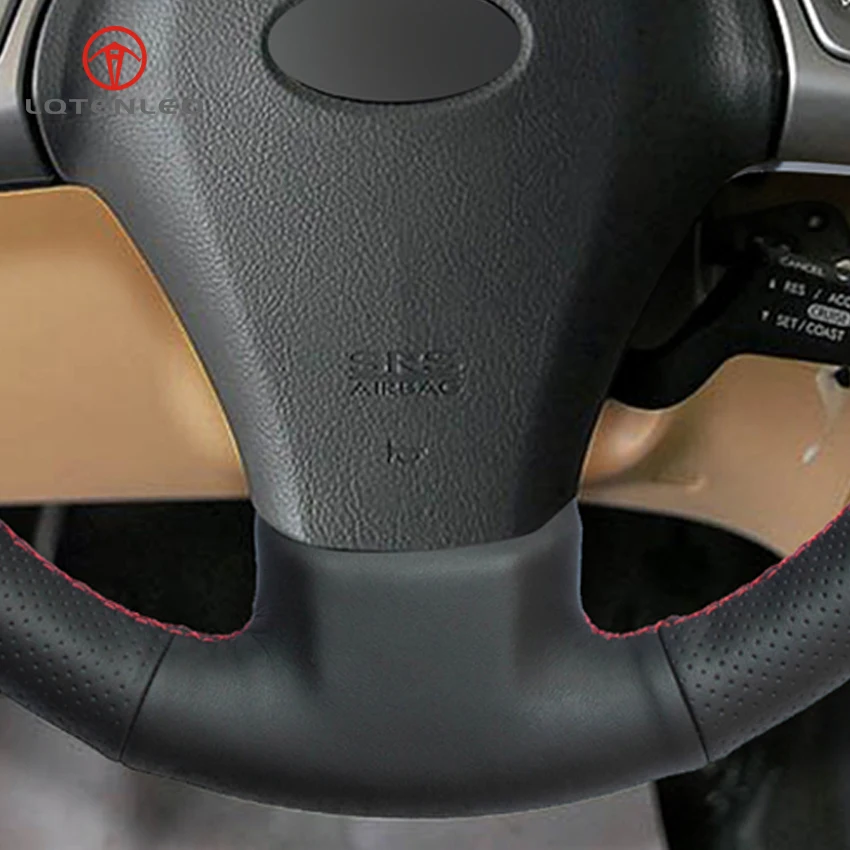LQTENLEO черная натуральная кожа сделай сам ручная строчка для Subaru Tribeca 2007 2014 B9 2006