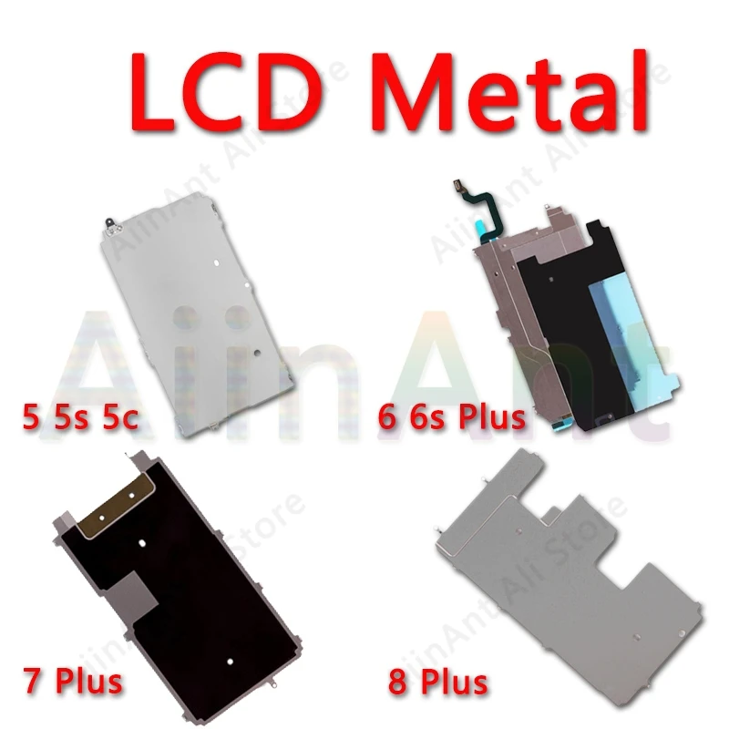 Для iPhone 5 5S 5c 6 6s 7 8 Plus ЖК экран удерживающий заднюю часть металлическая пластина